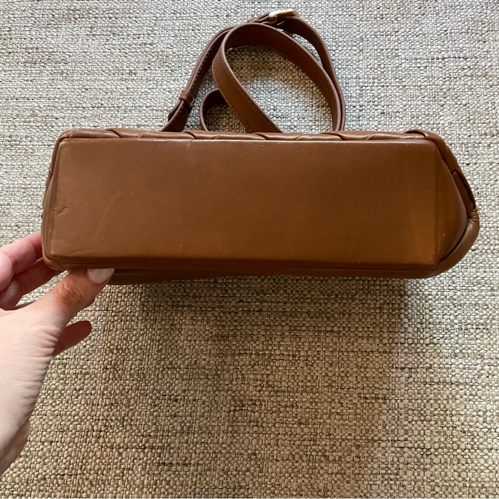 DUNE LONDON Woven Brown Leather Crossbody Bag - Picture 4 of 14